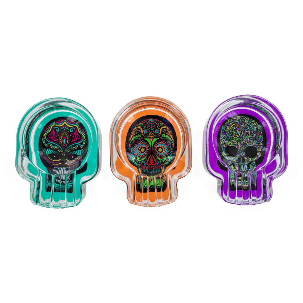 Ashtray Glass - Skull
