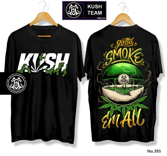  Gotta Smoke Hemp Print T-Shirt  