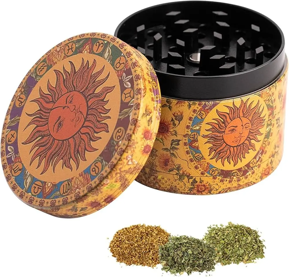 [GRINDER] Grinder Metal Sunflower Herb - 63mm. 
