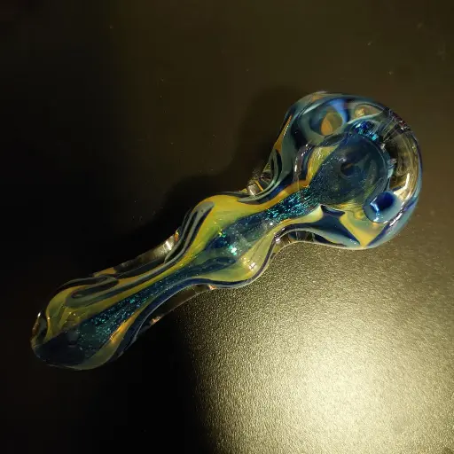 [PIPE] Glass Pipe Blue Bulby