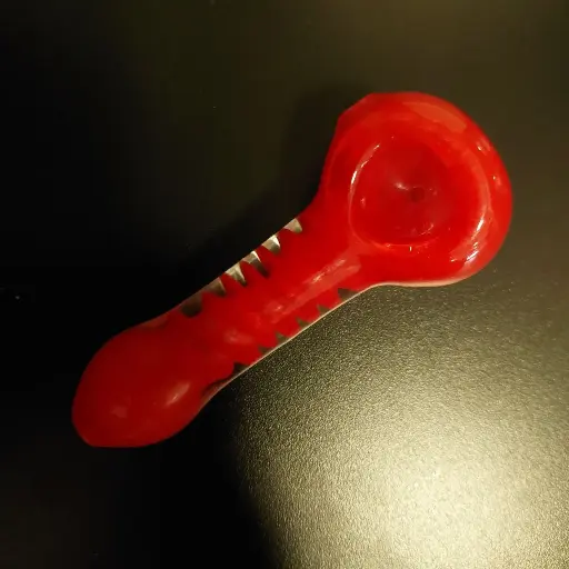 [PIPE] Glass Pipe Red Swirl