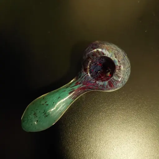[PIPE] Glass Pipe Purp Green 